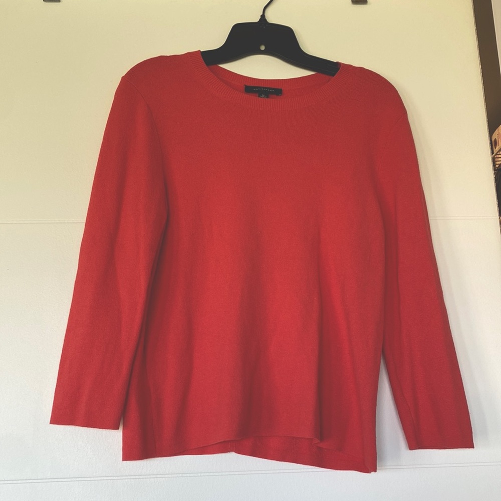 Ann Taylor Salmon sweater Medium
